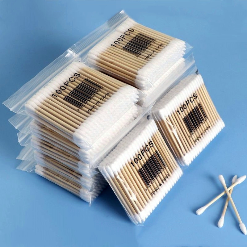 Custom Zip Bag 100 count Cotton Swab - Image 4