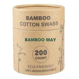 Kraft Cardboard Box Bamboo Cotton Swab 200 count