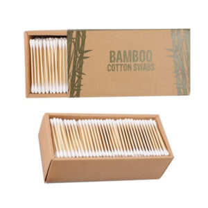Kraft Cardboard Box Bamboo Cotton Swab 500 count