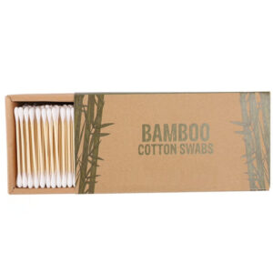 Kraft Cardboard Box Bamboo Cotton Swab 500 count