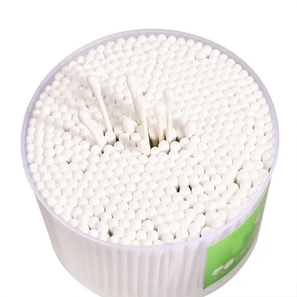 Bamboo/Paper Cotton Swab 500count (Custom Label Plastic Box) - Image 3