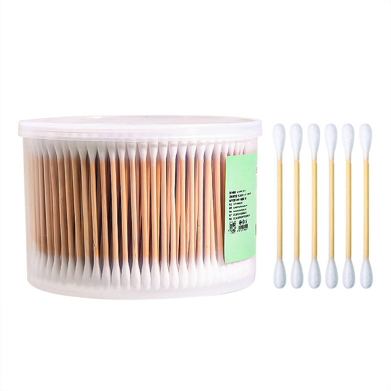 Bamboo/Paper Cotton Swab 500count (Custom Label Plastic Box) - Image 5