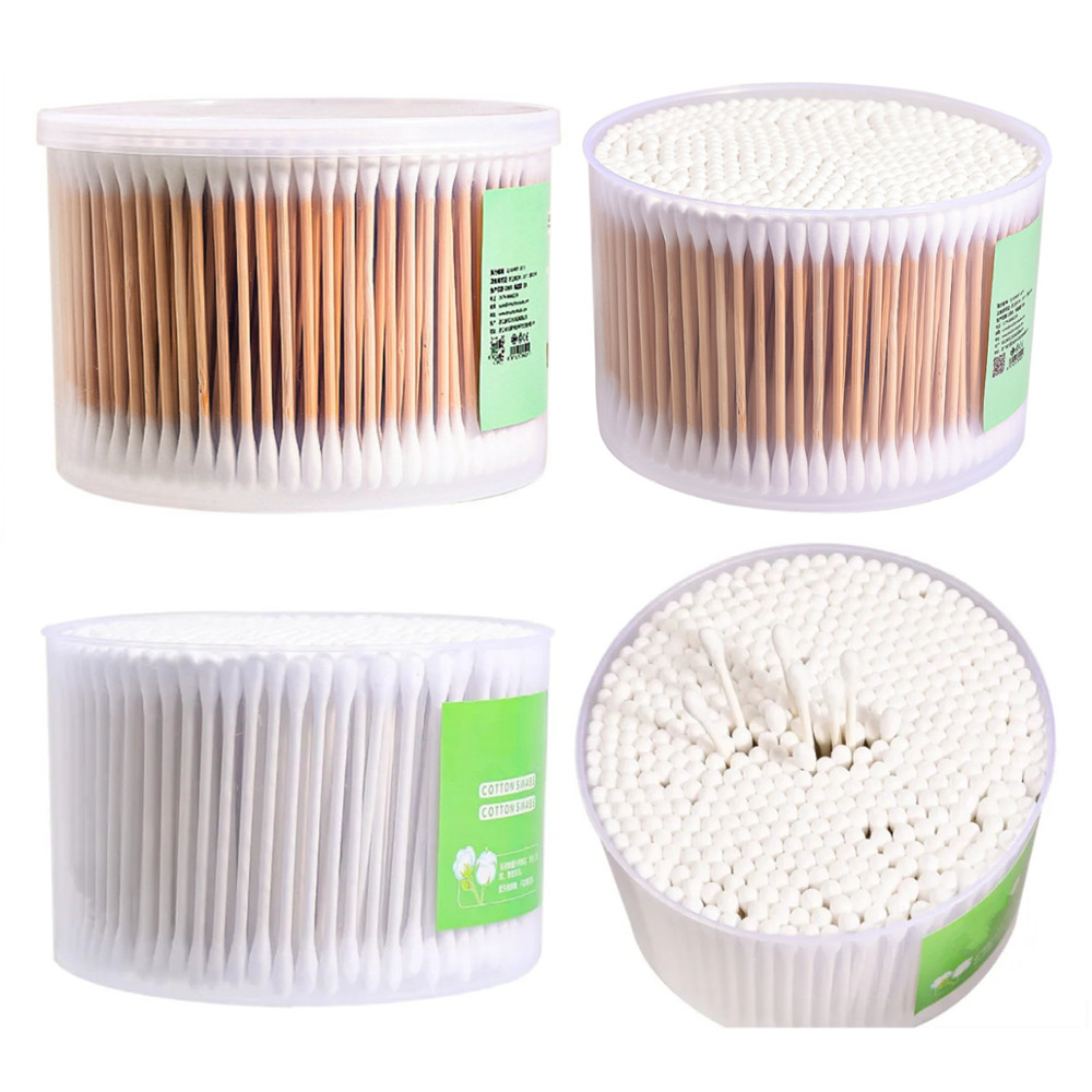 Bamboo/Paper Cotton Swab 500count (Custom Label Plastic Box) - Image 4