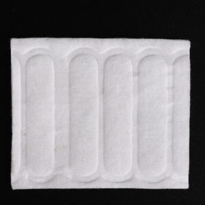 0.5g Square Cotton Pad (wide stripe embossed)