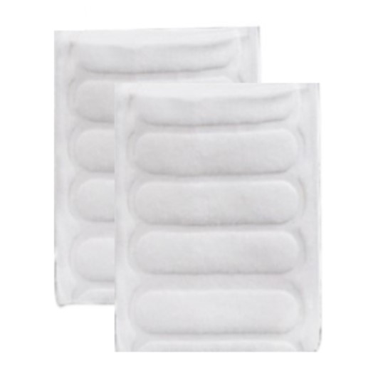 0.5g Square Cotton Pad (wide stripe embossed)