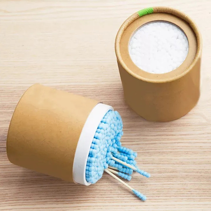 Kraft Cardboard Box Bamboo Cotton Swab 200 count - Image 6