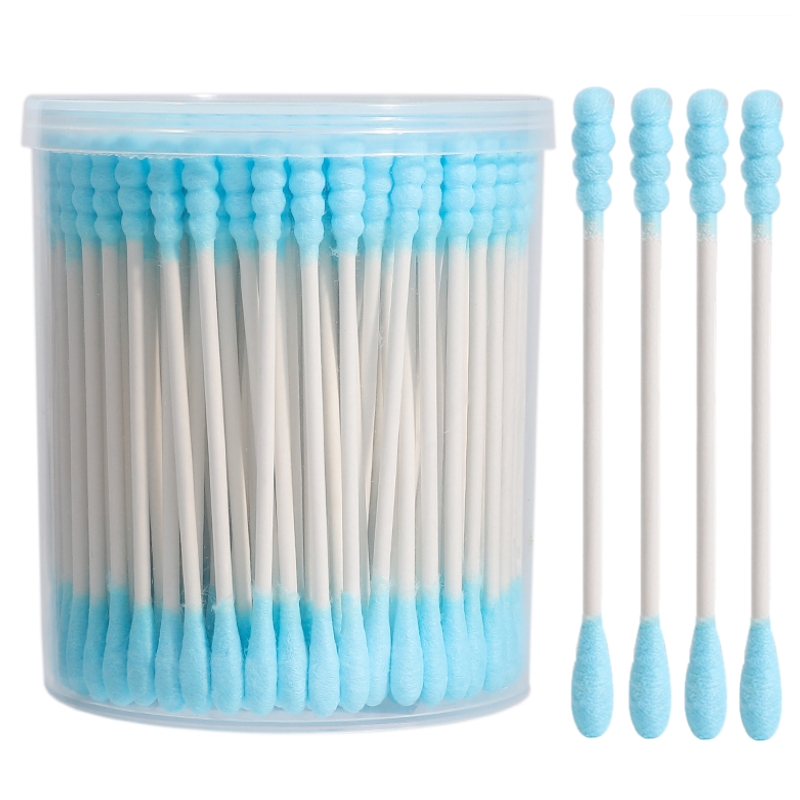 Color Spiral Tipped Cotton Swab Paper Stem 200count - Image 2