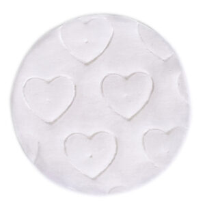 Φ6cm 0.5g Round Cotton Pad (heart embossed)