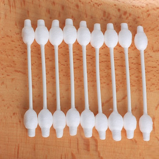 55ct PP Box Safety Tip Paper Stem Cotton Swab - Image 9