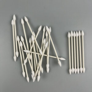 Individual Wrapped Paper Stem Cotton Swab, 10 sticks/strip