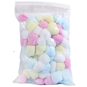 Color Cotton Balls Zip Bag Pack 0.3g, 0.5g, 1g, 2g,3g