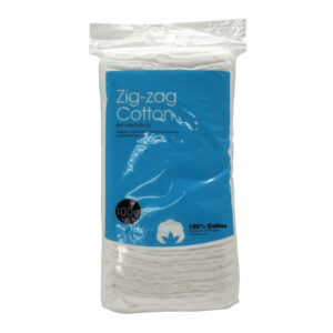 Custom Zip/String Bag Zig-zag Cotton with Cutline