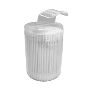 200ct BABY Small Cotton Swab Round Push PP Box