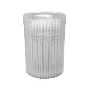 200ct BABY Small Cotton Swab Round Push PP Box