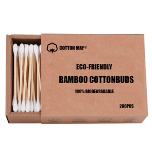 200ct Paper Drawer Box Bamboo Cotton Swab