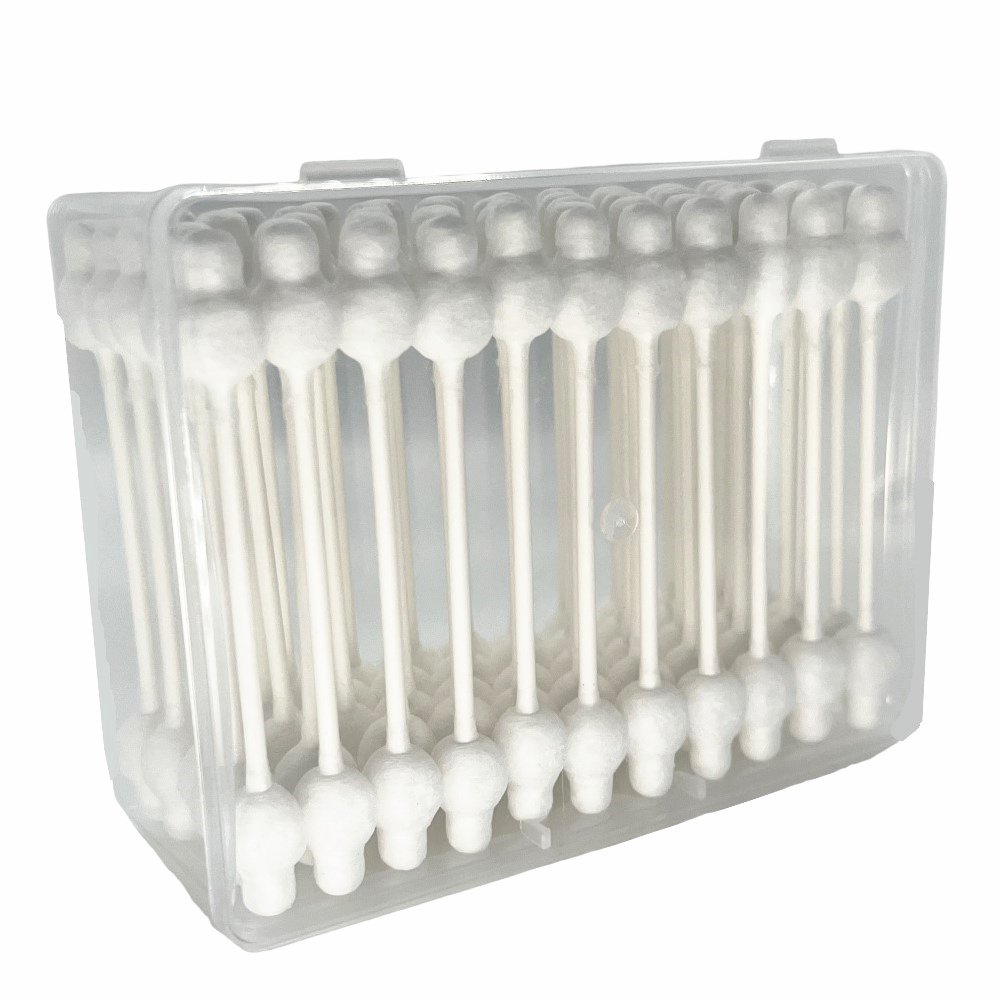 55ct PP Box Safety Tip Paper Stem Cotton Swab - Image 5