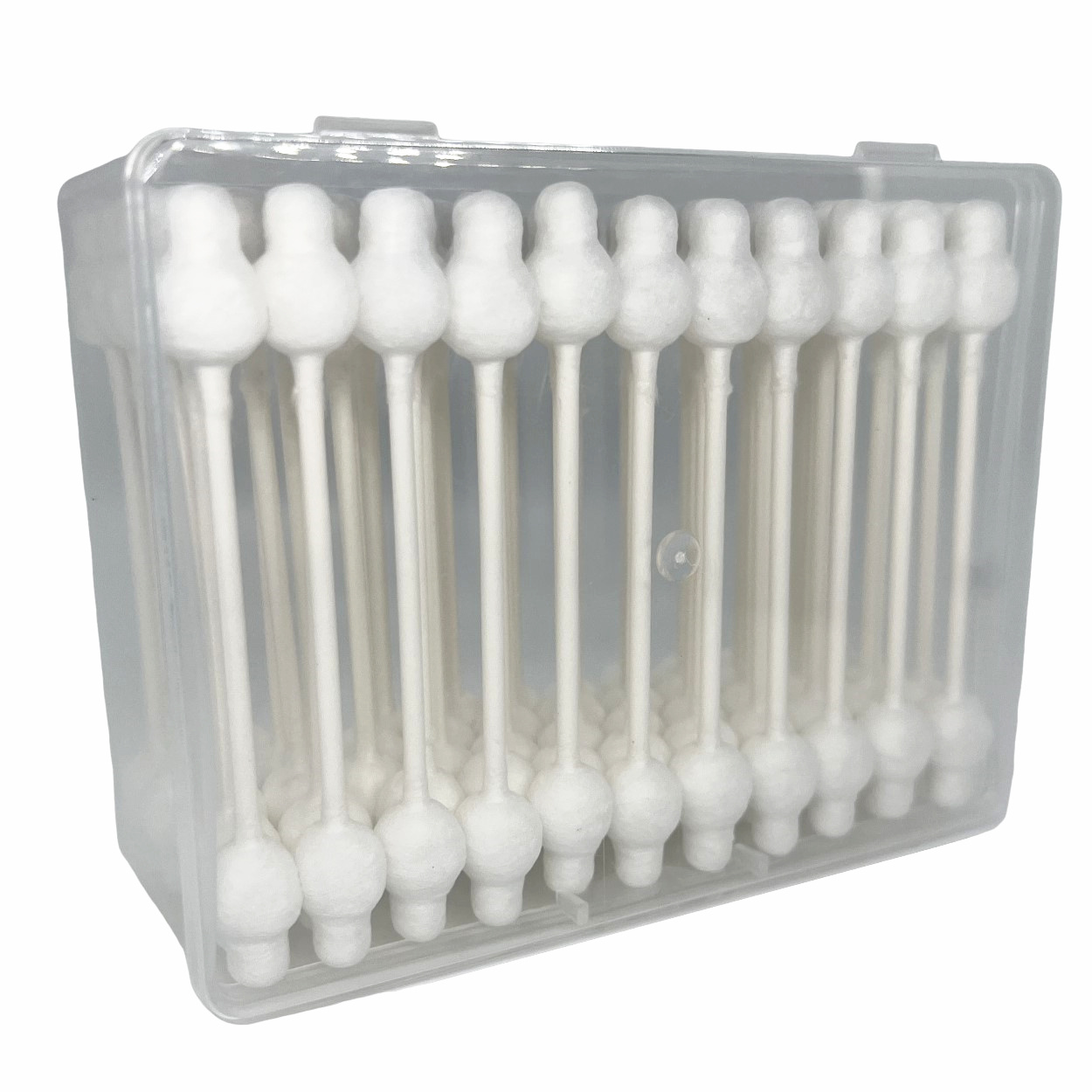 55ct PP Box Safety Tip Paper Stem Cotton Swab - Image 2