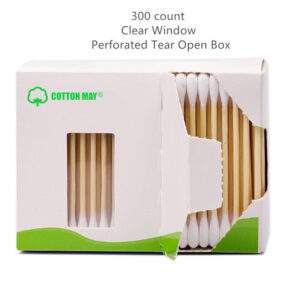 Perforated Die-cutting Kraft Box Cotton Swab 200-500 count