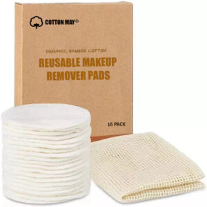 Washable Cotton Pad White Terry Makeup Remover Pad