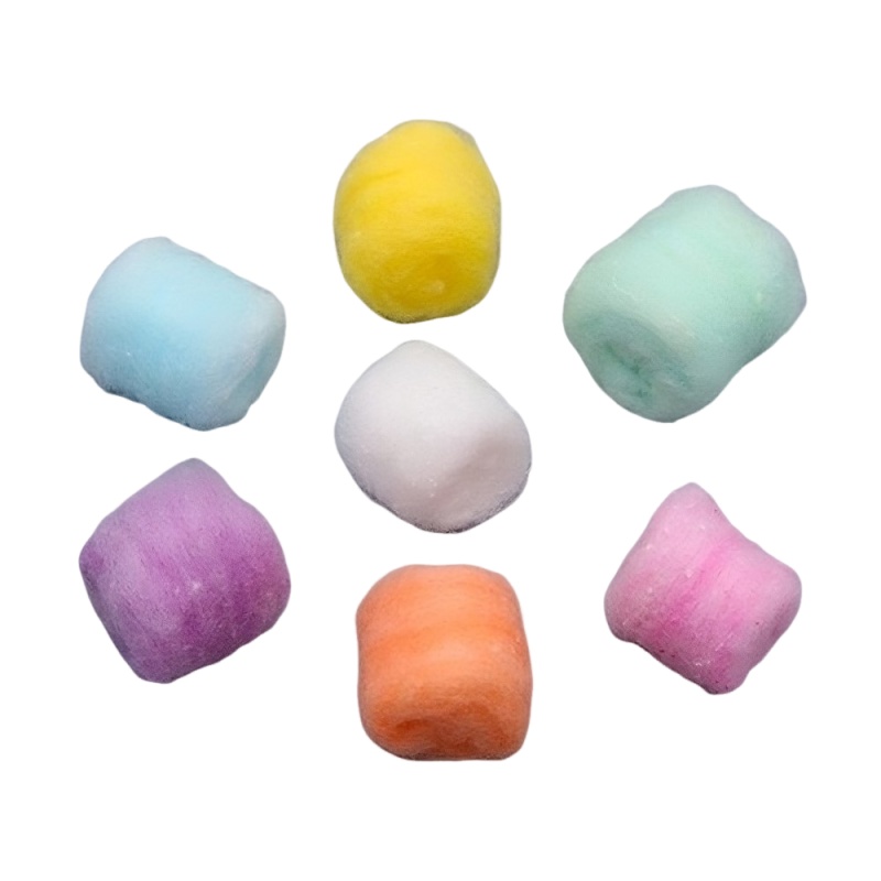 Bulk Color Cotton Balls 0.3g, 0.5g, 1g, 2g