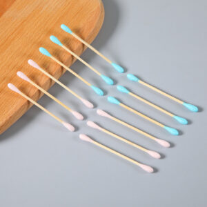 Kraft Box Color Bamboo Stem Cotton Swab 200count