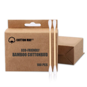 Hang Hole Kraft Box Bamboo Cotton Swab 100/200ct