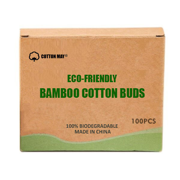 Kraft Box Bamboo Cotton Swab 100