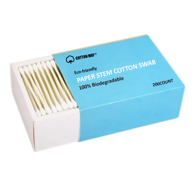 Custom White Paper Box Cotton Swab - Image 4